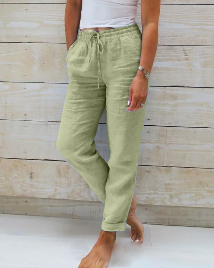 Miya™ Cotton Elasticated Trousers 1 + 1 Free