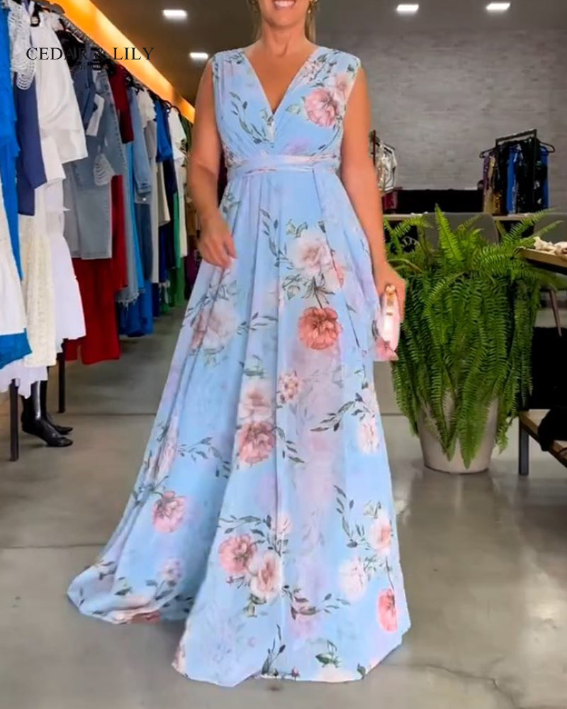 Evelyn™ | Graceful Floral Maxi Dress