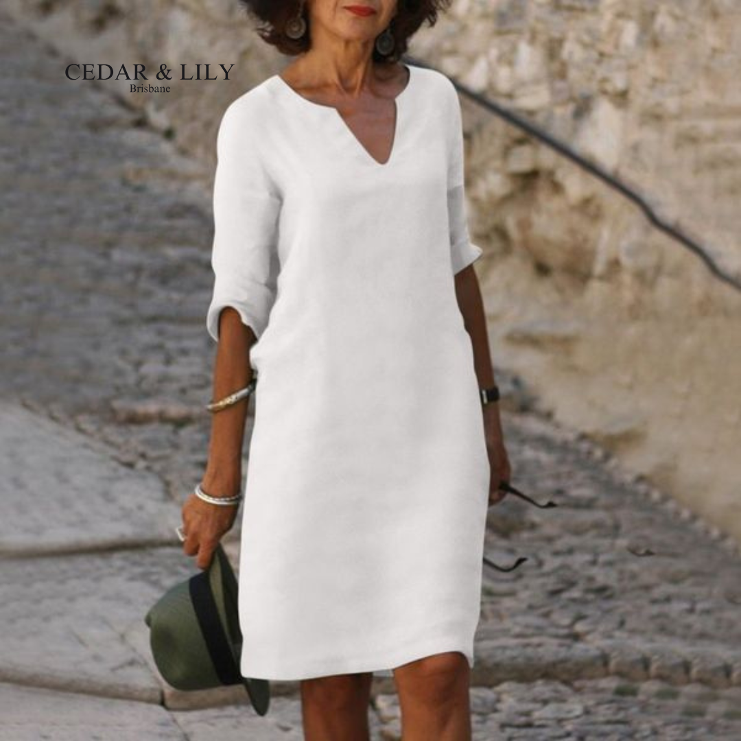 Carol V-Neck Elegant Dress