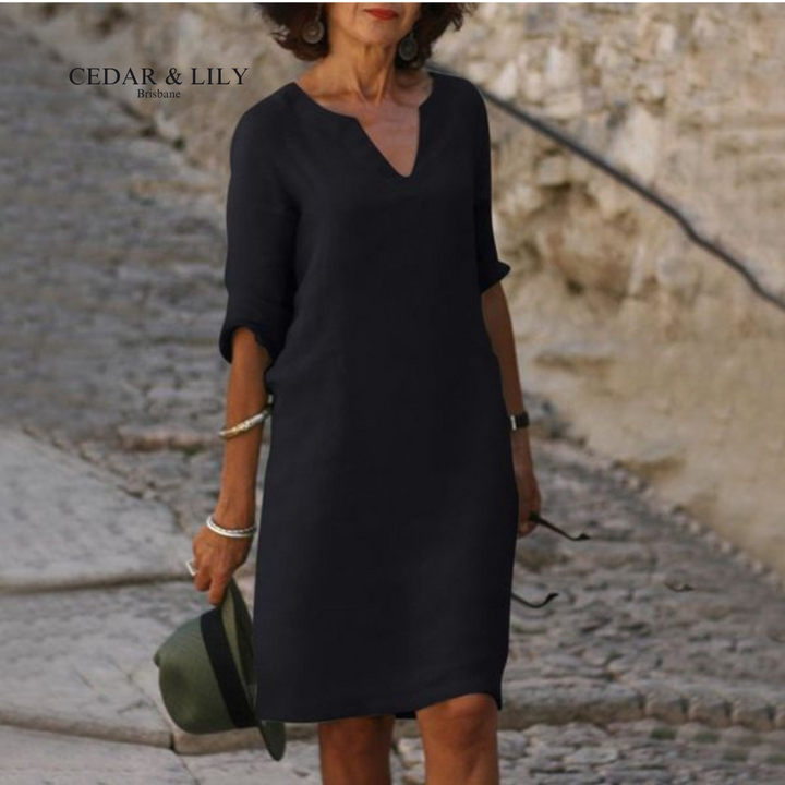 Carol V-Neck Elegant Dress