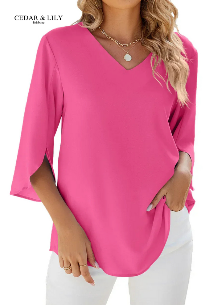 Taylor™ | Effortless Elegance V-Neck Blouse