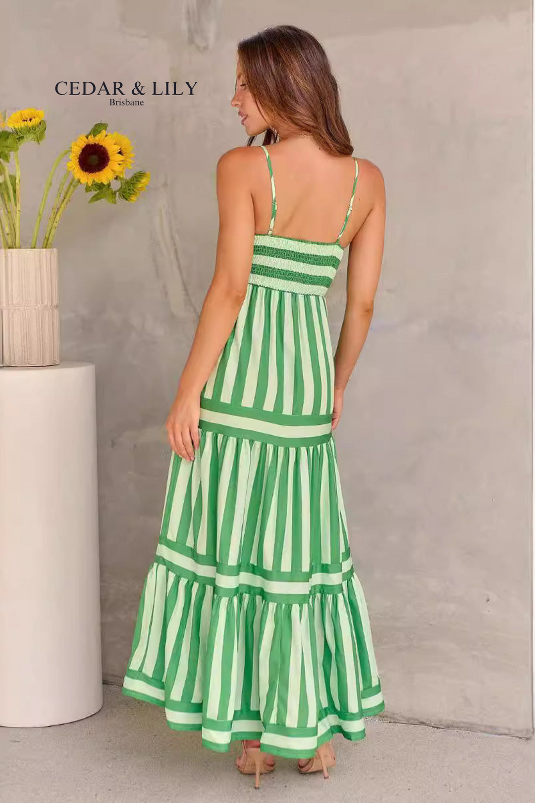 Amara™ | Striped Summer Maxi Dress