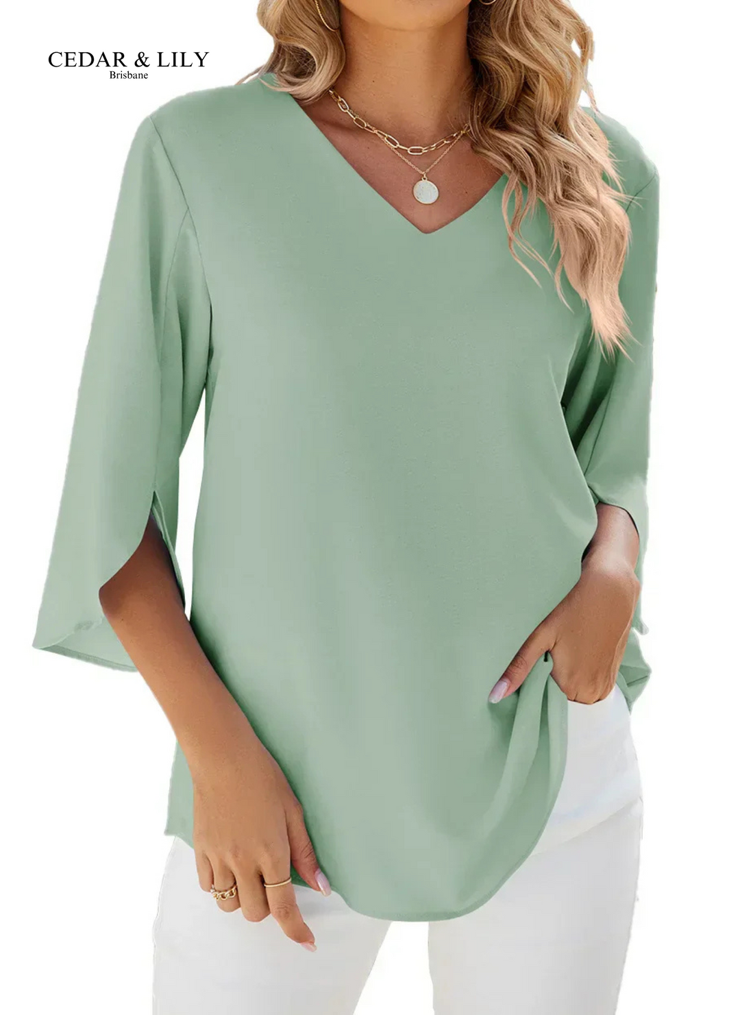 Taylor™ | Effortless Elegance V-Neck Blouse