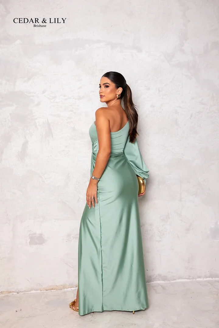 Isabelle™ | Radiant Elegance One-Shoulder Gown