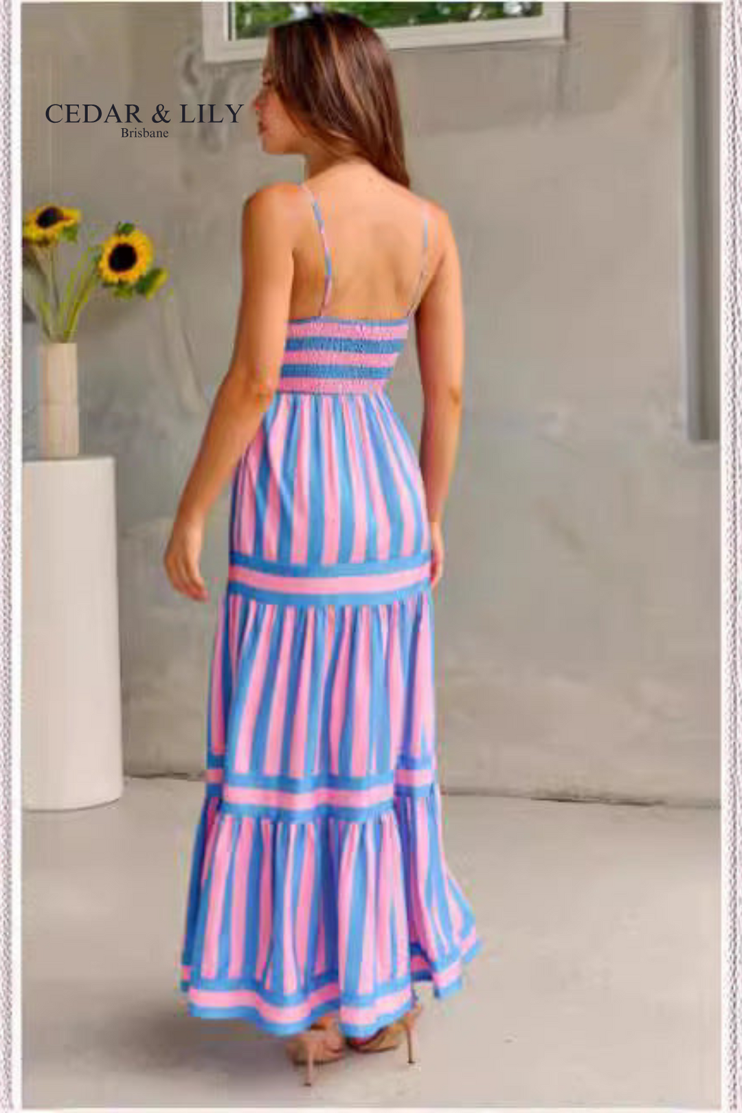 Amara™ | Striped Summer Maxi Dress