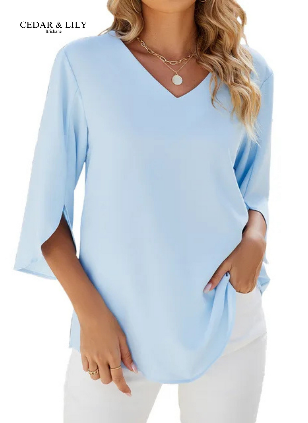 Taylor™ | Effortless Elegance V-Neck Blouse