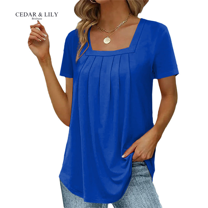 Giulia™ | Pleated Square-Neck Top 1 + 1 FREE