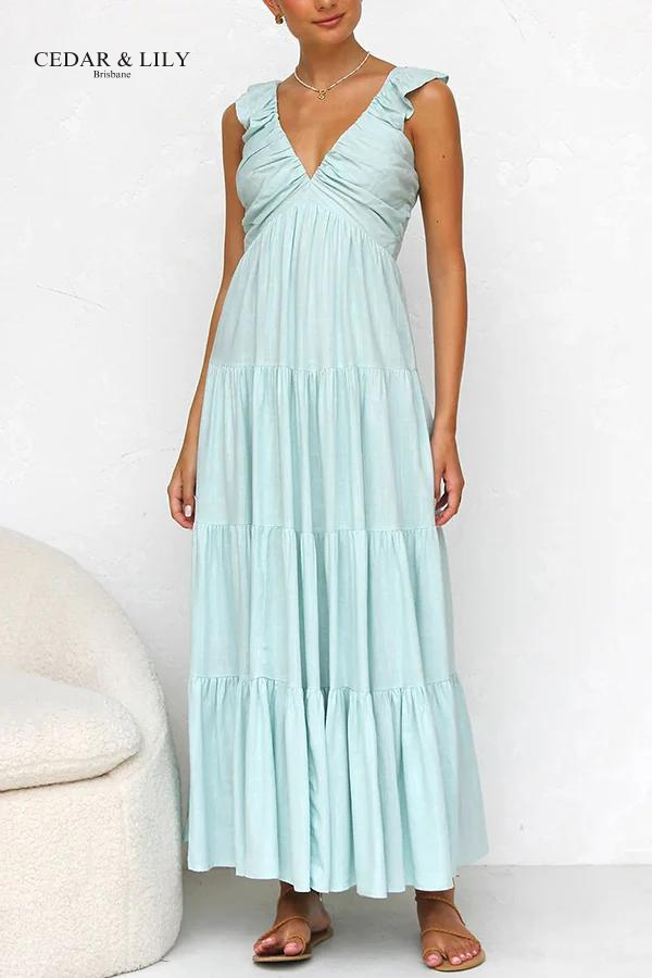 Liana™ | Elegant Tiered Maxi Dress