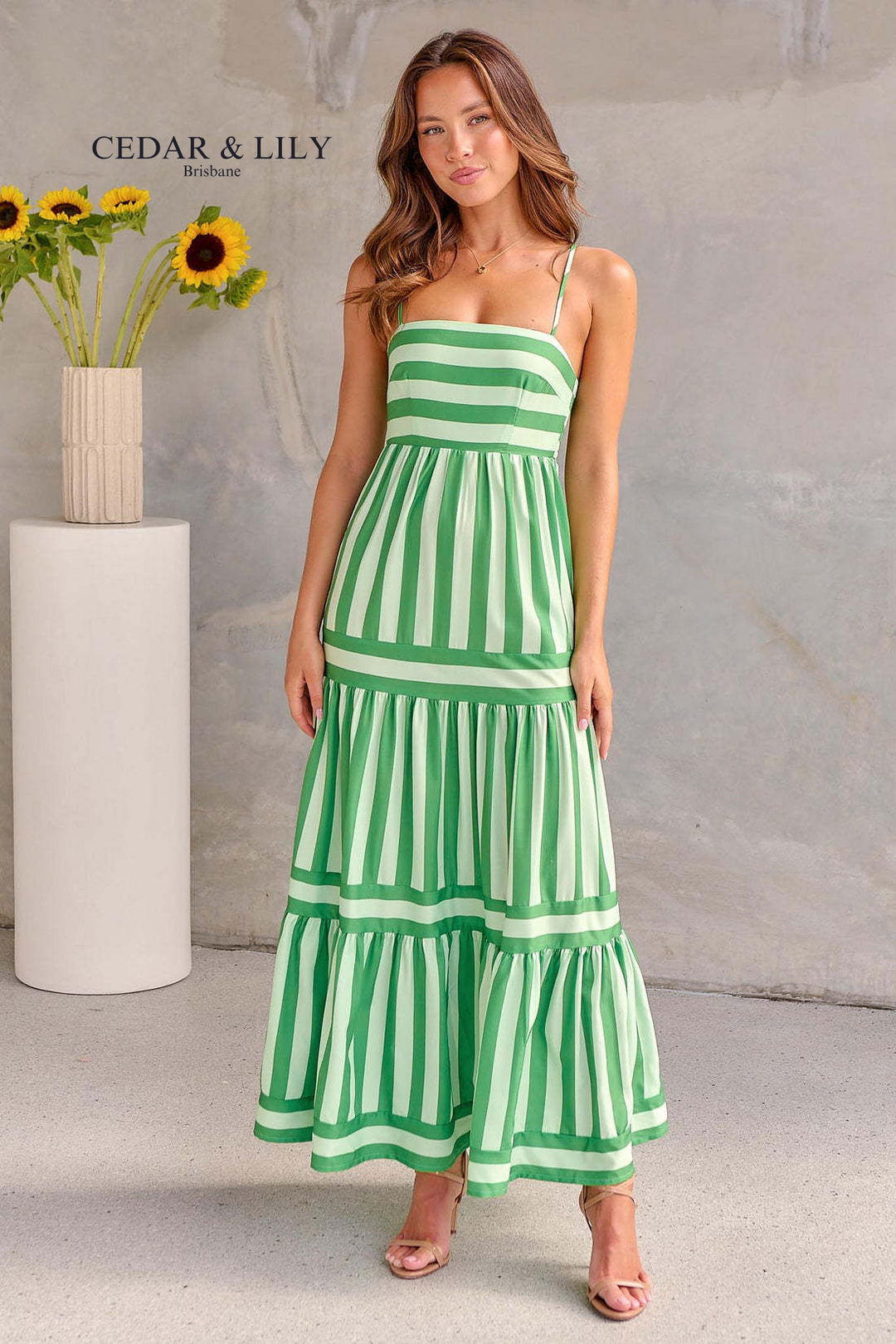 Amara™ | Striped Summer Maxi Dress