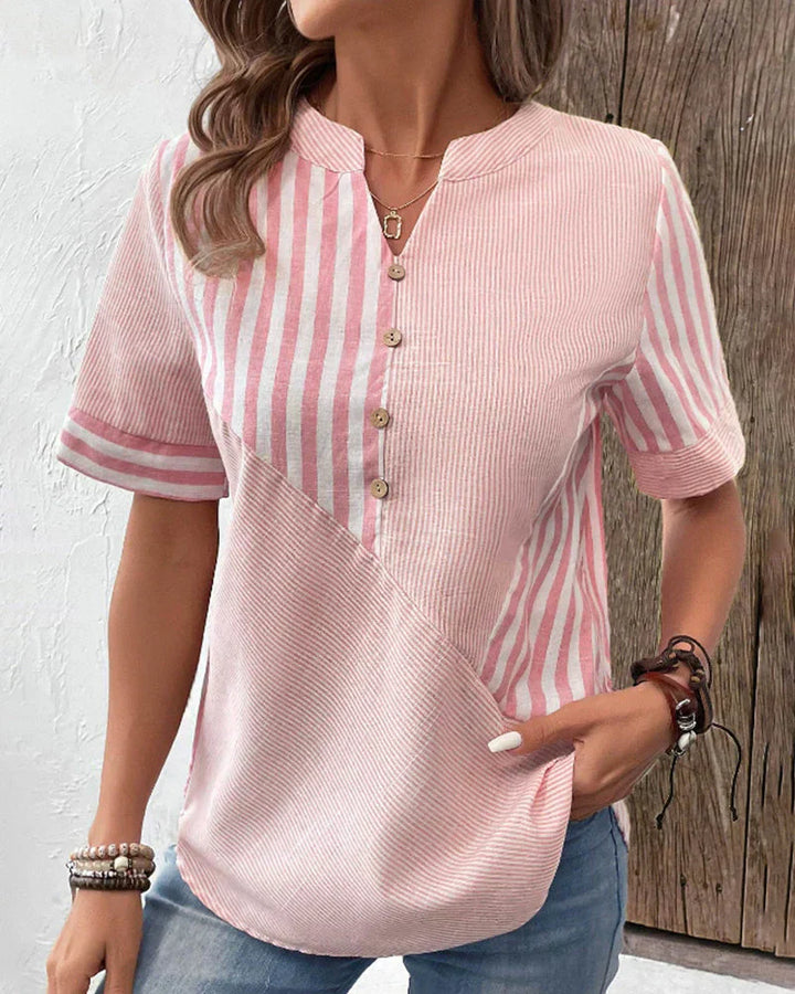 Talia | Elegant Striped Blouse