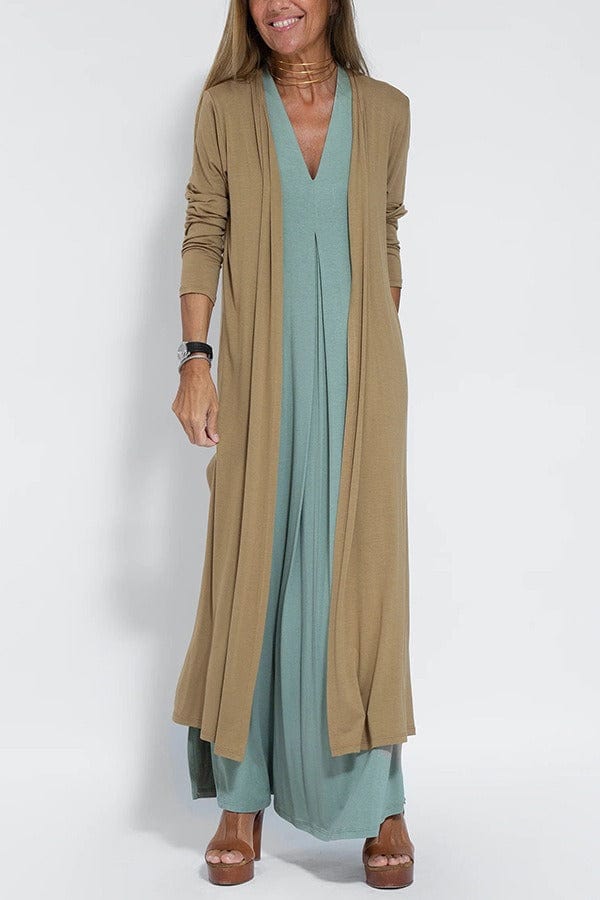 Felicity | Elegant Long Dress with Matching Cardigan