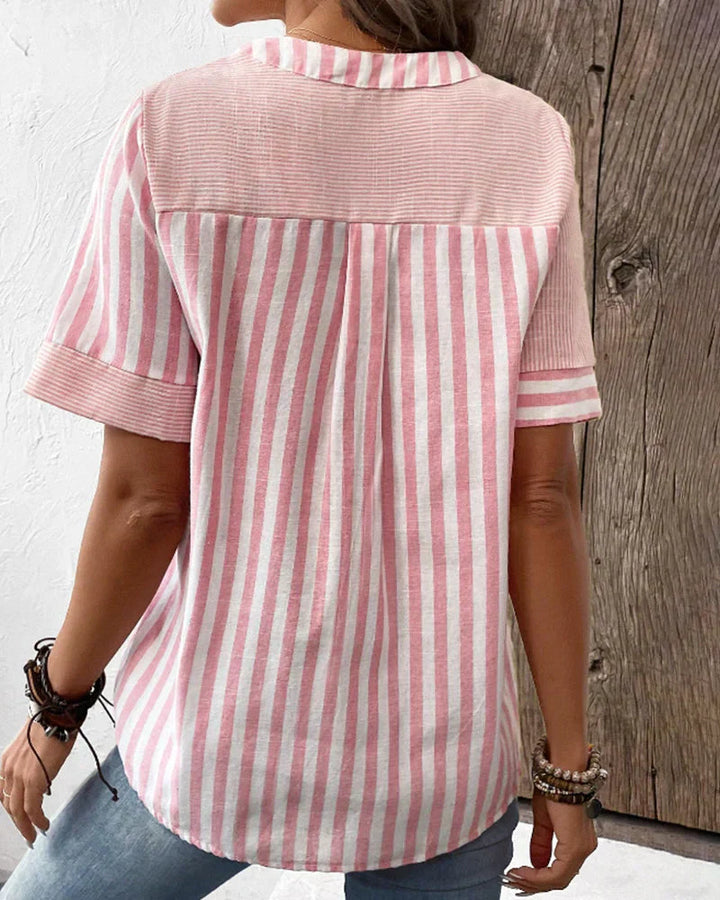 Talia | Elegant Striped Blouse