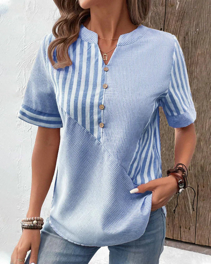 Talia | Elegant Striped Blouse